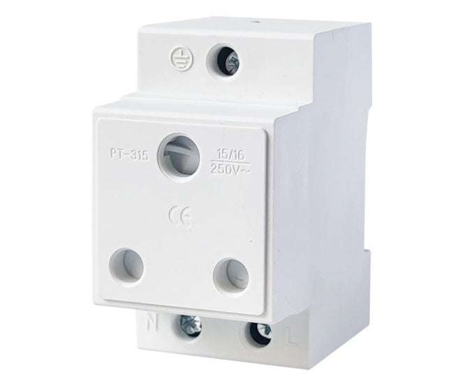Din Rail Mount Mains Socket 3 P 15 A/16 A 250 Vac Ac30 Pt 315