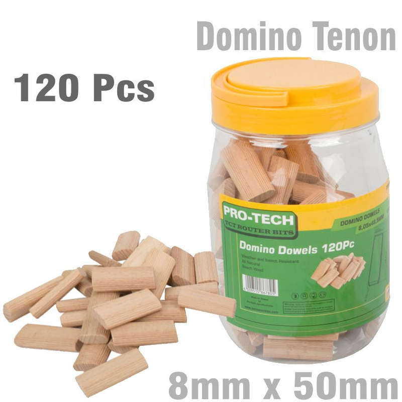 Domino Tenon 8 X50 Mm 50 Pc Pack Beech Wood