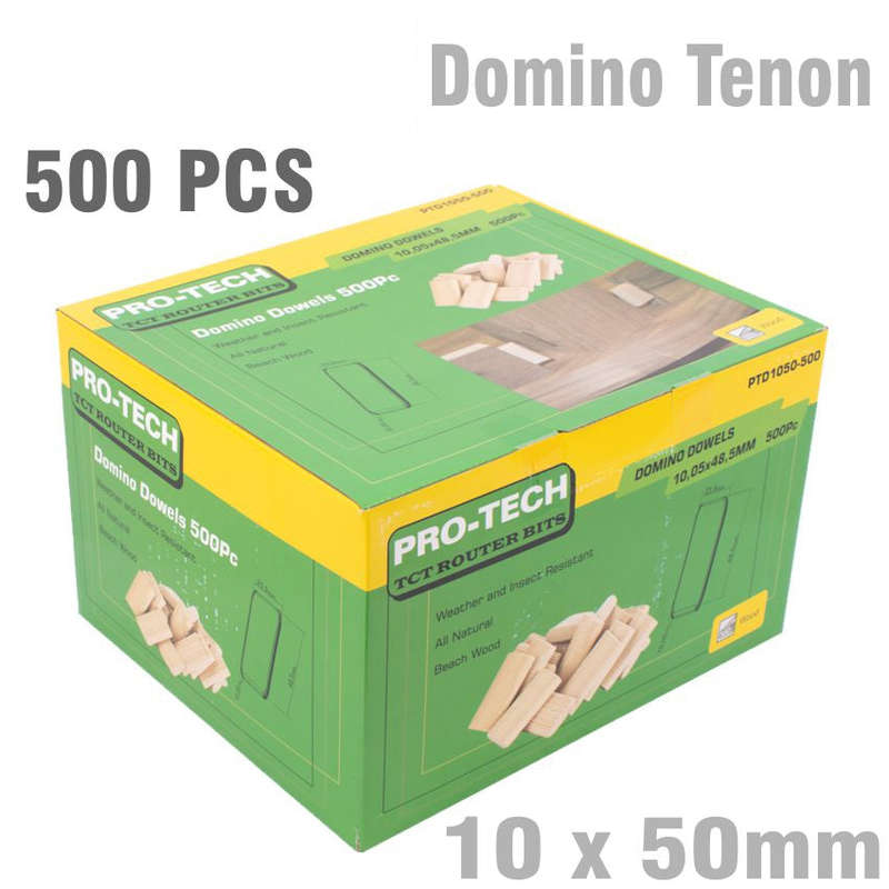 Domino Tenon 10 X50 Mm 500 Pc Per Box Beech Wood
