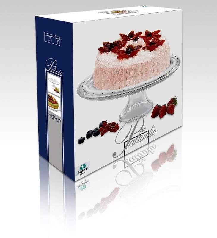 Pall Footed Cake Plate 31 W/Do