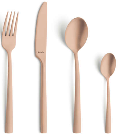 Manile 16 Pce Copper Cutlery Se