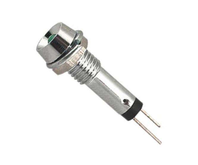 Led Holder 3mm Chrome Grn Led R730 G