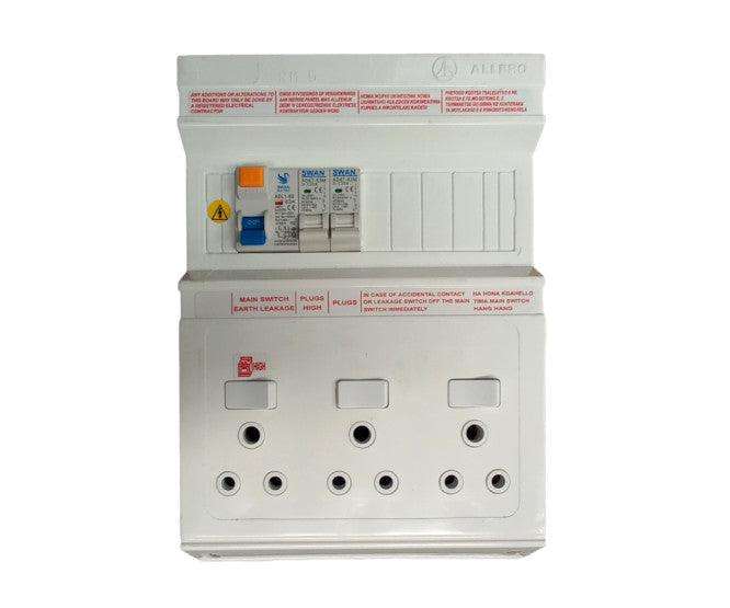 Populated Board 3 Switched Sockets 1 Xe/L And 2 X20 A Rb Rb001 No B/H