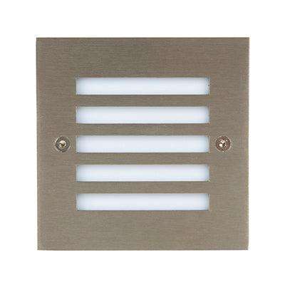 Foot Light Outdoor Recess Grid S/Steel Led 2.85w
