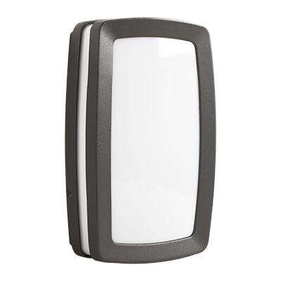 ***Rectangular Plain Bulkhead Grey 2x E27