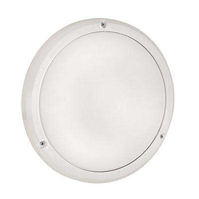 Bulkhead Eco White Opal E27 1x15w