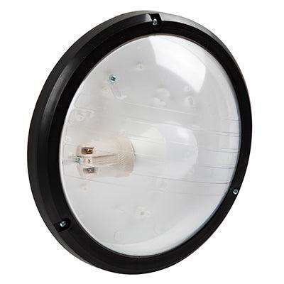 Bulkhead Eco Black Clear E27 1x15w