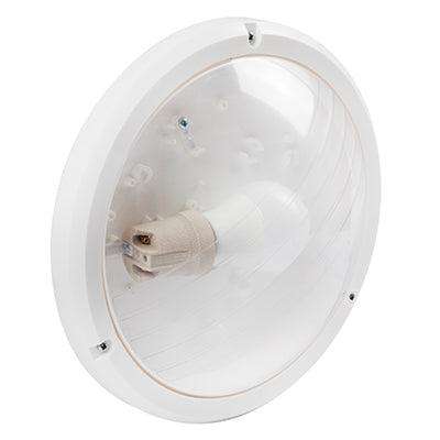 Bulkhead Eco White Clear E27 1x15w