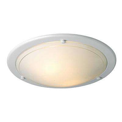 Gym Ceiling Light White E27 2x60w