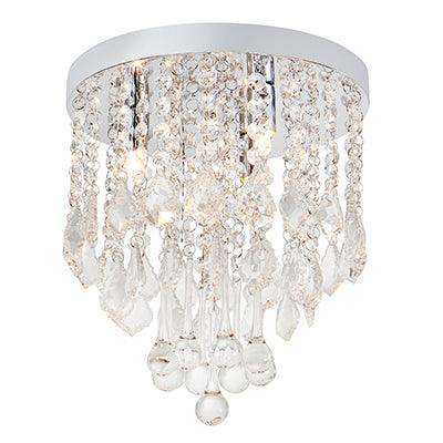Crystal Ceiling Light Chrome G9 3x40w