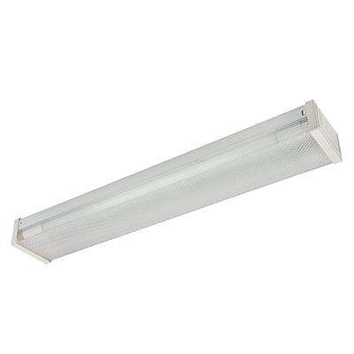 2 Ft T8 Double Closed Channel Prismatic Led Ready Empty Body