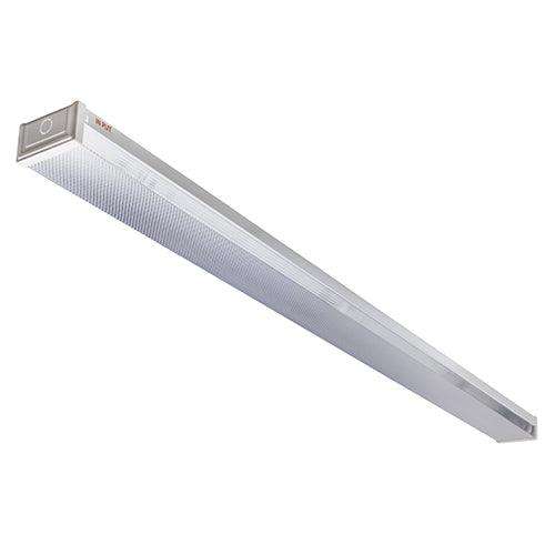 5 Ft Double Closed Channel Prismatic Led Ready T8 Empty Body