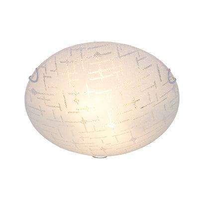 Line Patternn Ceiling Light 400mm Chrome E27 3x40w