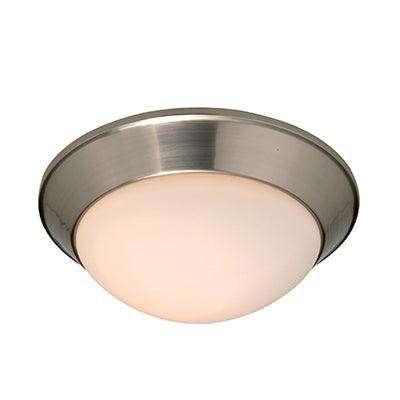Bevel Ceiling Light Satin Silver E27 1x60w
