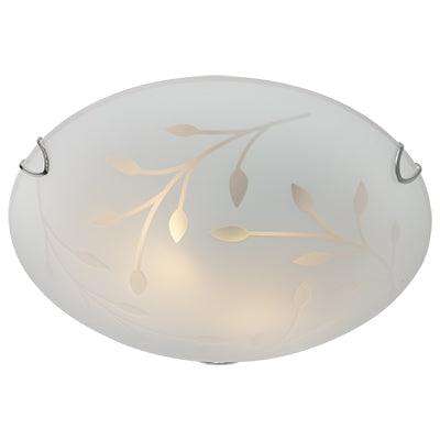 Leaf Ceiling Light Chrome E27 2x60w