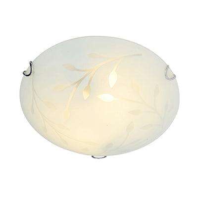Leaf Ceiling Light Chrome E27 3x60w