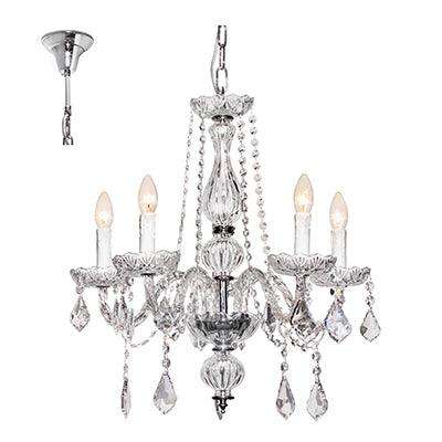 ***Toledo Chandelier Chrome/Clear E14 5x40w