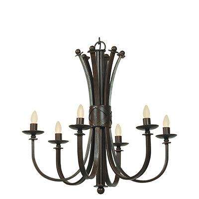 ***Bali Chandelier Antique Bronze E14 6x60w