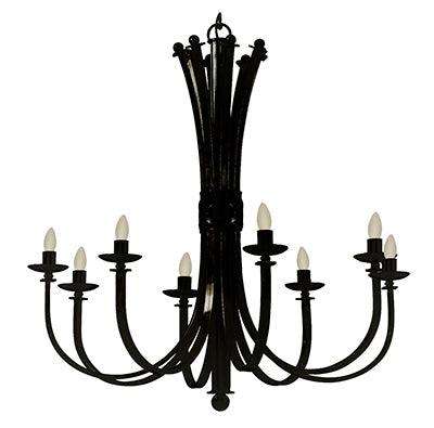 ***Bali Chandelier Black E14 8x60w