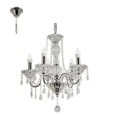 Panache Chandelier Chrome E14 5x40w