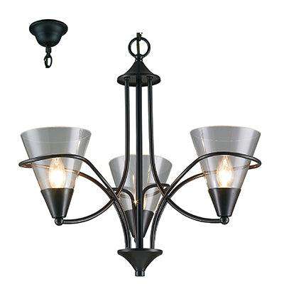 ***Chandelier Black E14 3x40w