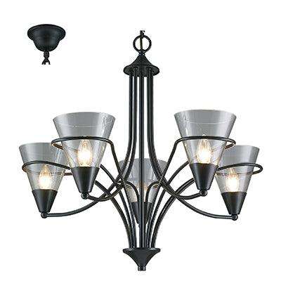 ***Chandelier Black E14 5x40w