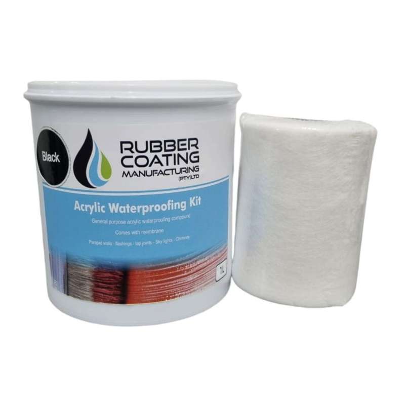 Rcm Roof Seal Kit Acrylic 1 L Black