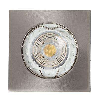 ***D/Light Square Die Cast S/Chrome 50w 12v