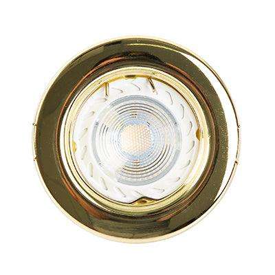 D/Light Steel Gold No L/Holder C/O 60mm (D25 Pb)