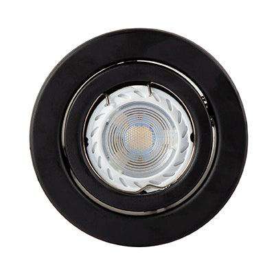 D/Light Tilt Steel Black No L/Holder C/O 85mm