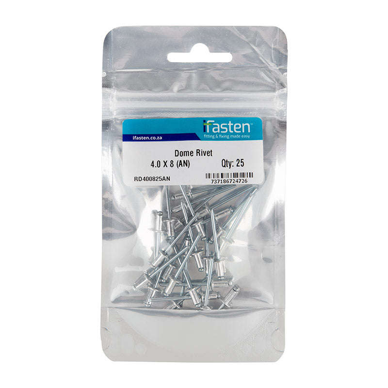 Ifasten Rivet Dome 4.0 Mmx8 Mm 25 Pp