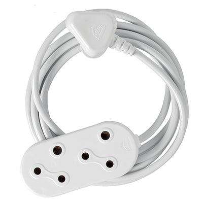 Cord Extension 3m 10 Amp Double Prepacked