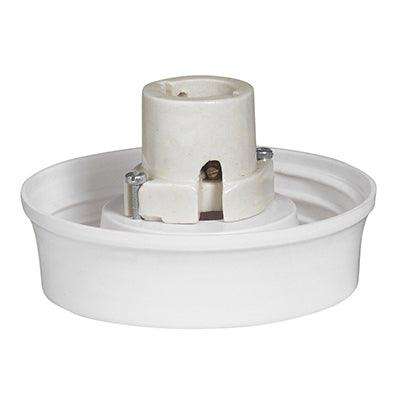 8" Gallery Fibreglass & Porcelain Holder Econo (Co156 W)"
