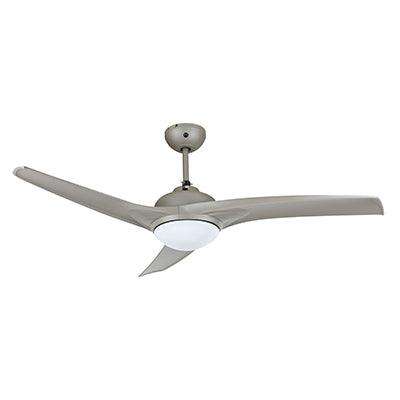 Mach One Ceiling Fan With Light & Remote Satin Titaniniun Dimmable
