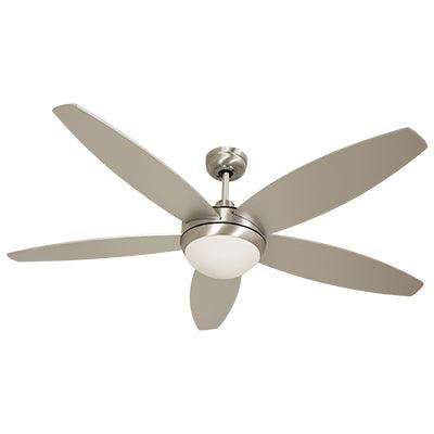 Lancer Ceiling Fan With Light Satin Chrome