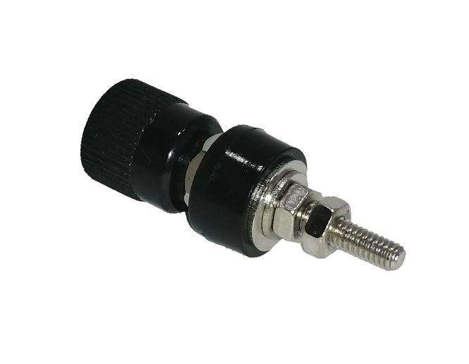 Banana Socket 4mm Bk 25 Amp Captive Rg 09 Black