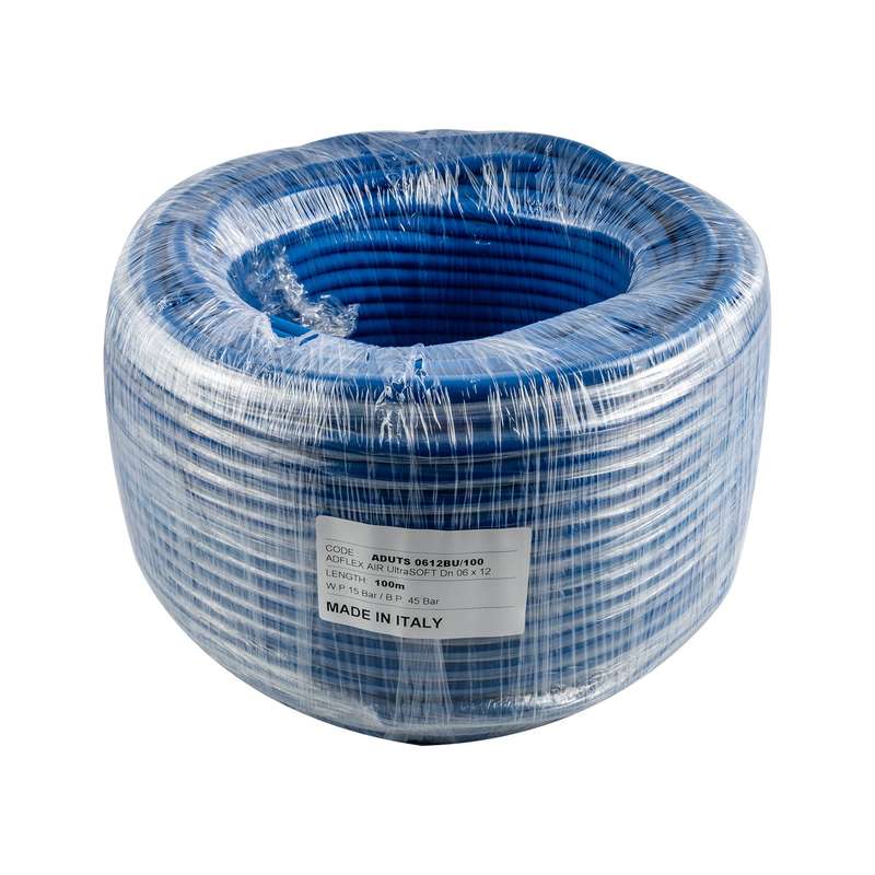 Ultra Soft Air Hose 6 Mm X12 Mm Blue X100 M Bp45 Bar