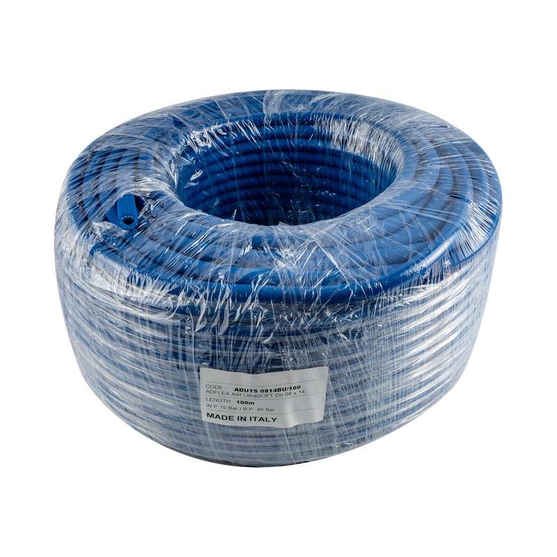 Ultra Soft Air Hose 8 Mm X14 Mm Blue X100 M Bp45 Bar