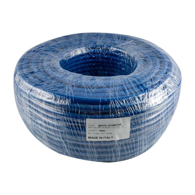 Ultra Soft Air Hose 10 Mm X16 Mm Blue X100 M Bp45 Bar