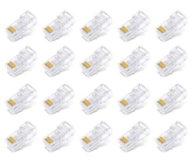 Rj12 Modular Plug 2 Prong 6 P6 C 1 K/Bag Rj12 Plug2