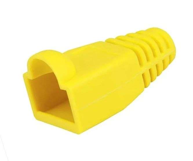 Boot Rj45 Rnd Cab Yellow 29mm W/Anti Snag Bubble 24