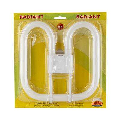 Fluorescent 2 D G10q 4 Pin 28w 4000 K