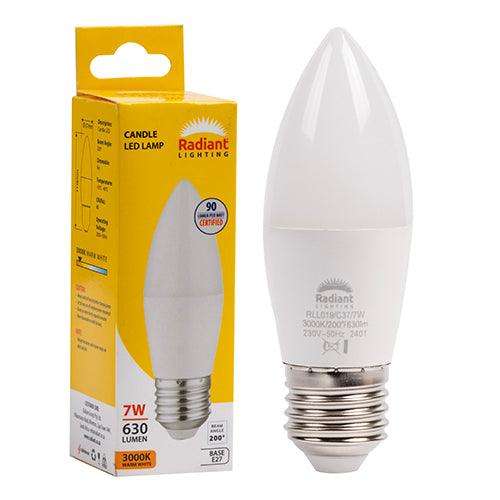 Candle Frosted 7w Led E27 3000 K N