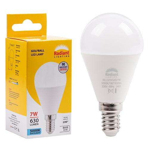 Golfball Frosted 7w Led E14 5000 K N