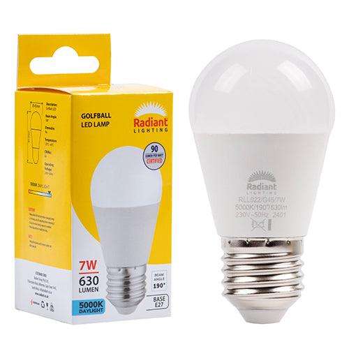 Golfball Frosted 7w Led E27 5000 K N