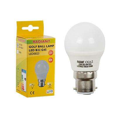 Golfball Frosted 7w Led B22 5000 K N