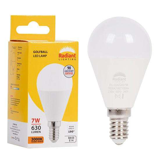 Golfball Frosted 7w Led E14 3000 K N