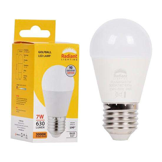 Golfball Frosted 7w Led E27 3000 K N