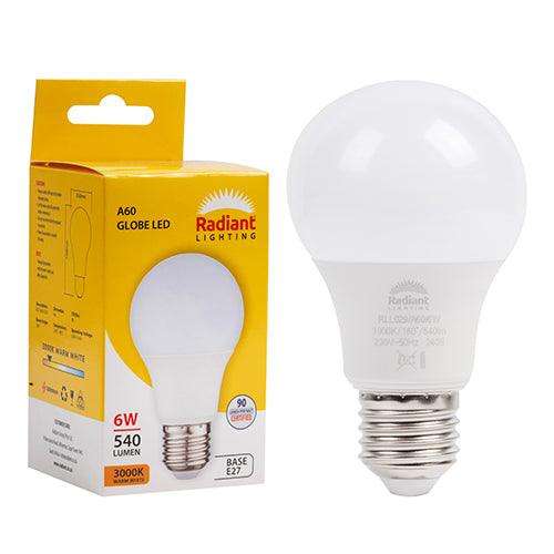 A60 6w Led E27 3000 K N
