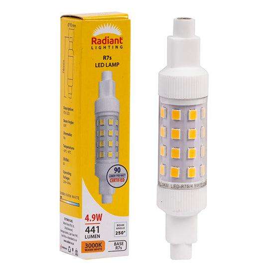 Qi Clear 4.9w Led R7s J78mm 3000 K N